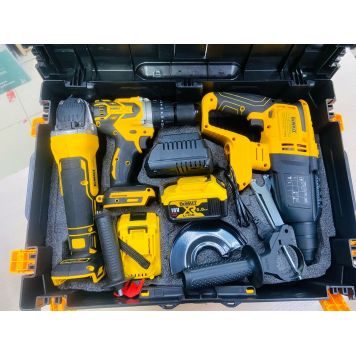 Набор инструмента 3в1 Dewalt (перфоратор, болгарка, шуруповерт) id28705-0